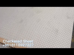 Piatto a quadretti impresso dell'acciaio inossidabile 4 x 8 piedi SUS304 SUS201 SUS202 per il tetto